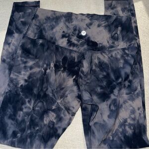 lululemon athletica Blue Tie-Dye Leggings